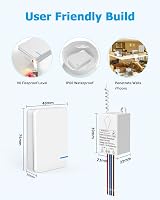 Thinkbee Wireless Switch for Light 80-275V 433MHz IP66 Waterproof 1000W view 6