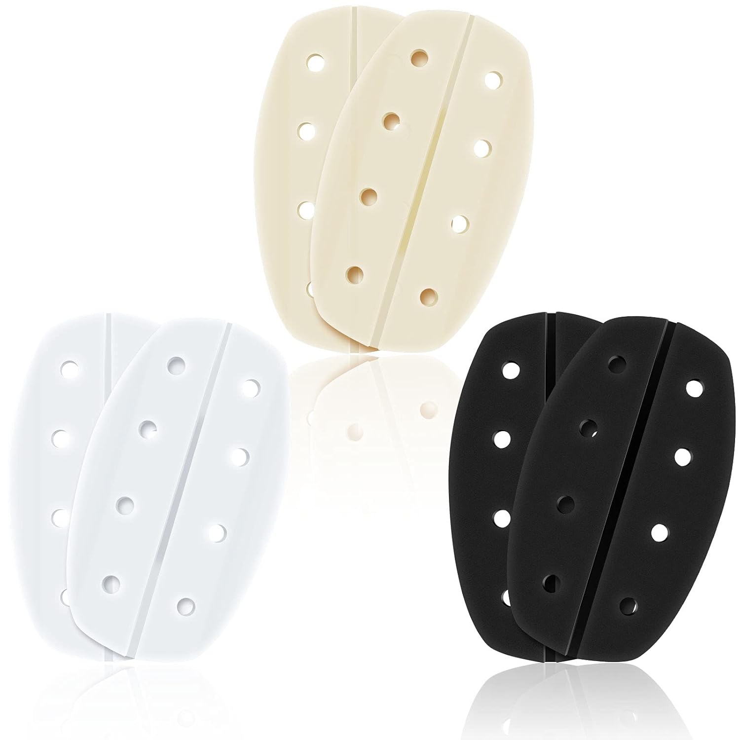 3 Pairs Women's Soft Silicone Bra Strap Cushions Holder Hole Silicone