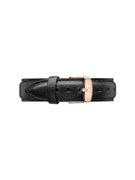 Daniel Wellington Damen Uhren-Armband Classic Sheffield Leder schwarz Schliesse roségold DW00200036