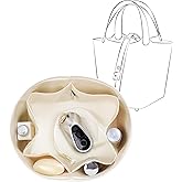 JLYZ Moon Silky Bag Insert Fit for Hermes Picotin 18/22, Silky Purse Organizer, Lightweight and Silk Touch (Fits PC18, Craie/Nata)