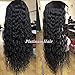 PlatinumHair Lace Front Wigs Long Curly Synthetic Wigs for Black Women Black Color Loose Curl Wig Heat Resistant Fiber Hair 180% Density Wig 24 inch