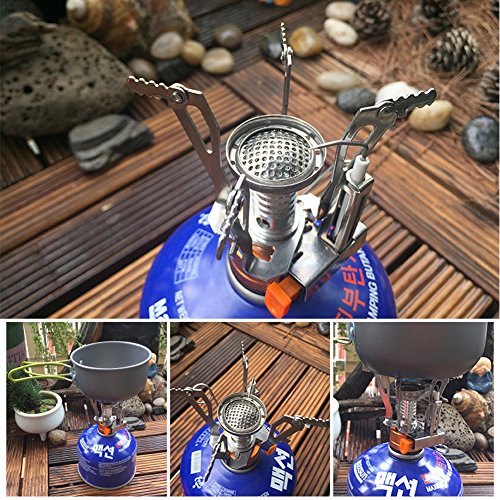 image for BRAND CENTER Camping Stove Ultralight Pocket Size Portable Outdoor Bac