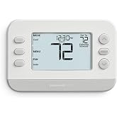 Honeywell Home X2P Programmable Thermostat, White | Conventional/Heat Pump Compatibility, Flexible Schedule, RTH22B