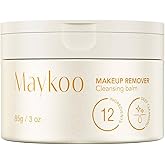 MAYKOO Makeup Remover Balm Hydrating Deep Cleansing Balm, Dissolves Heavy Waterproof Make Up, Gentle Oil Based cleanser for Face with Spatula, Makeup Removing for All Skin Types, 85 g/3 oz