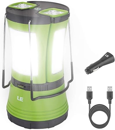le lampara de camping led 600 lumenes con 2 antorchas desmontables usb recargable y con pilas farol camping resistente al agua luz de trabajo