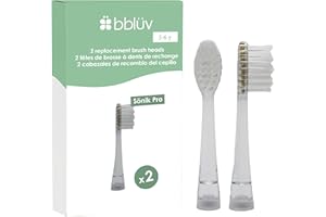 bblüv Sönik Pro Replacement Brush Heads (3–6 Years) – 2 Count – Soft BPA-Free Bristles – Compatible with Sönik Pro Electric T