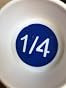 Chef Craft Select 6 Piece Plastic Measuring Spoon Set - White & Blue, Includes 1/8 Tsp To 1 Tbsp
