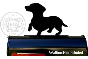 NEWNAN METAL WORKS Dachshund Dog MailBox Topper/Sign/Plaque