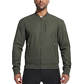 PUREPEAR Men's Bomber Jackets Windbreaker Lightweight Zip Up Fall Coats Spring Golf Work Jacket