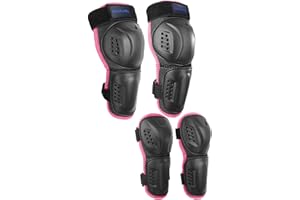 DBAOXIAOMU Kids Knee Shin Guard with Elbow Pads for Cycling Motorcycle ATV, Outdoor Sports Protective Gear Suitable for Motocross Skateboarding Skating e-Bike Dirt Bike
