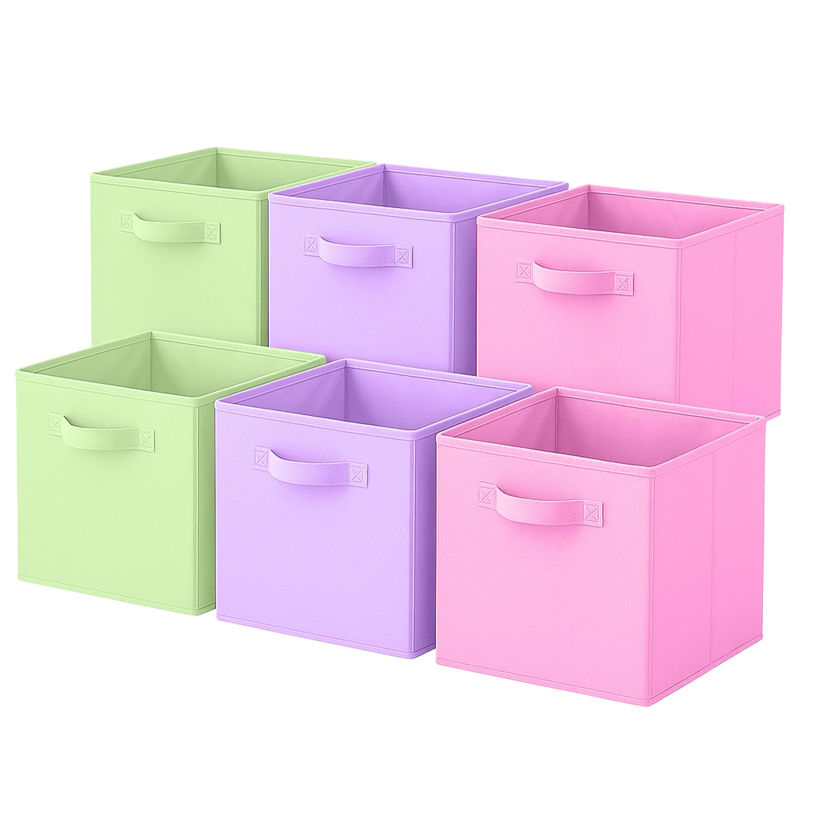 powerking Storage Bins, Foldable Fabric Storage Cubes and Cloth Storage Organizer Drawer for Closet and Toys Storage, 6 Pack — image 1
