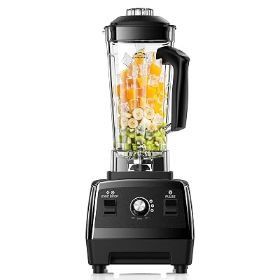 Blender for Smoothies, Ice Crushing, Frozen Fruits, Countertop Blenders for Kitchen, Smoothie Blender with 68Oz Pitcher, Black