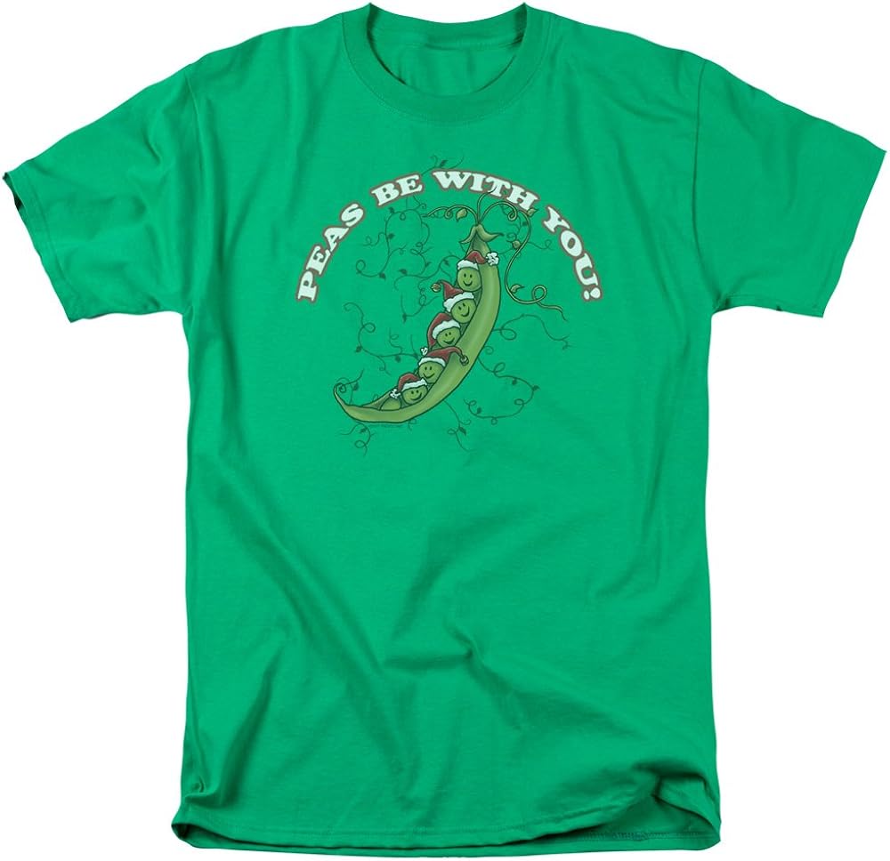 Peas Be With You Men's TShirt , 3XL, Green Clothing