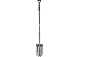 RADIUS GARDEN Root Slayer 23811, Metal Detecting Spade, Red