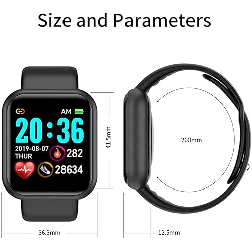 Touch Screen Fitness Watch with Heart Rate Sleep Monitor