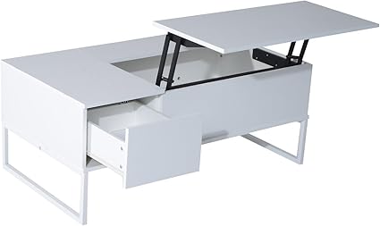 Couchtisch, modernes Design, mit verstecktem Fach, 116,8 x 45,7 x 59,9