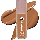 Best Bronze Bombshell Body Makeup - Tattoo Cover Up Makeup & Body Foundation Waterproof - Tattoo Concealer Waterproof for Scars, Varicose Veins Cover Up & Leg Foundation (NC58 Deep Rich Brown)