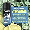 Lynx-Ice-Chill-Body-Spray-Deodorant-150-ml Lynx Ice Chill 48 hours of odour-busting zinc tech Aerosol Bodyspray iced mint & lemon deodorant for Men 150 ml Pack of…