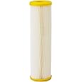 Pentair Pentek ECP50-10 Sediment Water Filter, 10-Inch, Under Sink Pleated Cellulose Polyester Replacement Cartridge, 10" x 2.5", Yellow End-Cap, 50 Micron