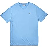Lacoste Mens V-Neck Jersey Pima T-Shirt - Plus Size