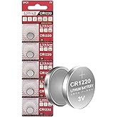 Cotchear 5pcs/Card 3V CR1220 Coin Battery Lithium DL1220 LM1220 ECR1220 1220 Button Cell Batteries for Watch Electronic Remot
