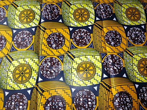 African Fabrics Ankara Super Wax Print Cotton Fabric For Dresses &Craft Making/Sewing Fabrics/ Kitenge/Pagnes/Chitenge Sold By the Yard