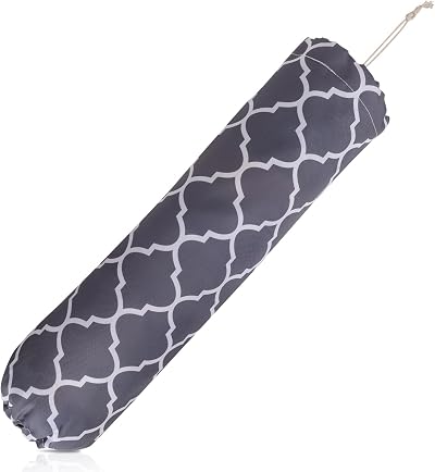 Yolev Wall-Mounted Carrier Bag Storage, Gray Polyester Organizer 55cm
