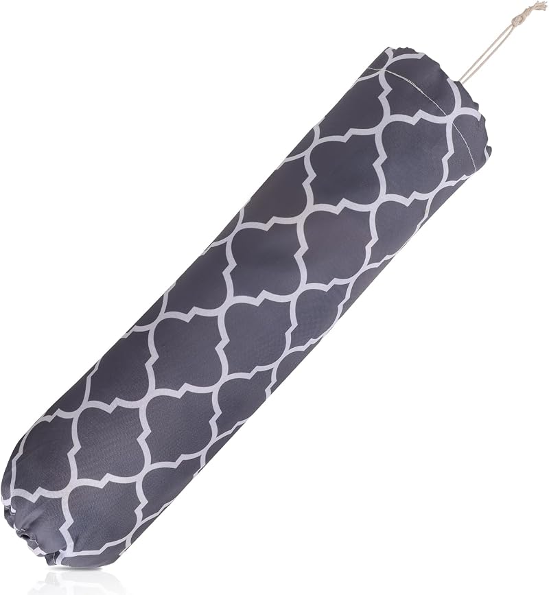 Yolev Wall-Mounted Carrier Bag Storage, Gray Polyester Organizer 55cm