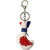 LXKSZYUFC Vintage Handmade Fabric Keychain Fashion Creative Cartoon Backpack Handbag Charms Holiday Gifts For Boys & Girls