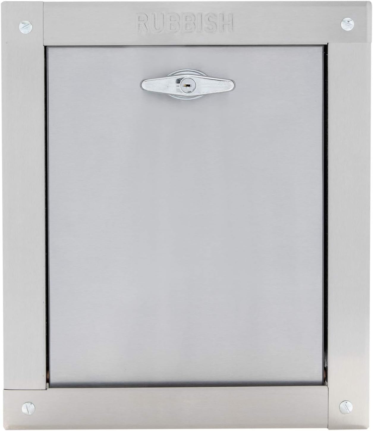 Midland Style Stainless Steel Trash Chute Door Noiseless Self Closing Bottom