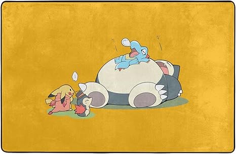 Amazon 人気 カビゴン ポケモン 2 カーペット 床敷 エントランスマット 耐久性 汚れに強い 毛が抜けない 色褪せない 味がない 四季通用 ドアマット キッチンラグ ポーチ 浴室 カーペット リビングルーム ラグ カーペット オンライン通販