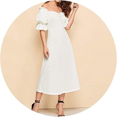 white off the shoulder dress amazon