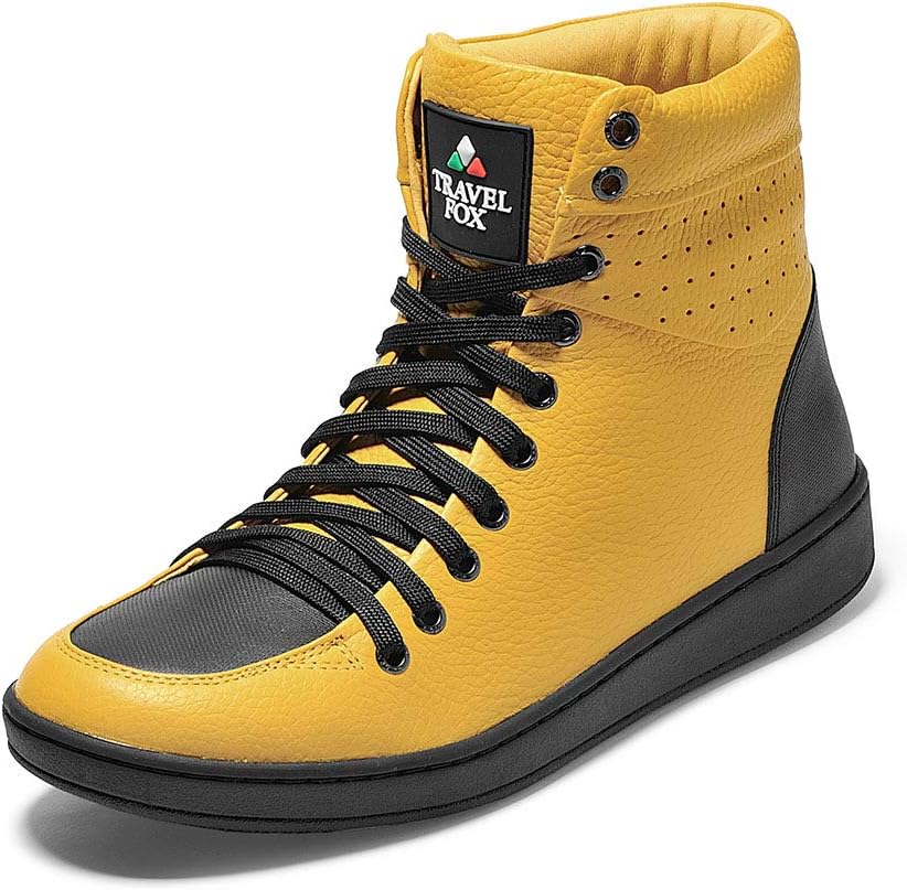 TRAVEL FOXUnisex Classic 900 Nappa Leather Round Toe Lace-Up High-Tops