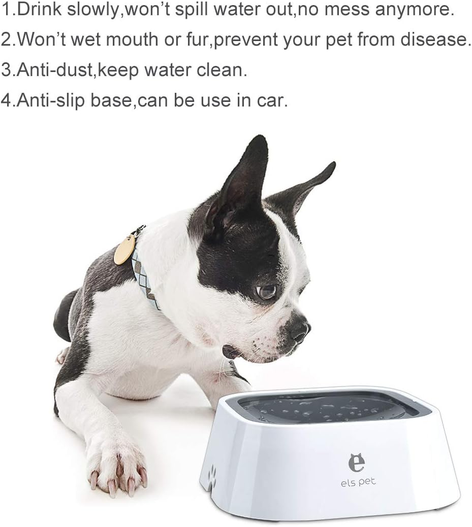 Non Spill Dog Water Bowl, Splash-Free, No Spill, Anti-Choking Dog Bowl, Vehicle Carried Pet Water Bowl for Dogs Cat, Puppy - Image 3