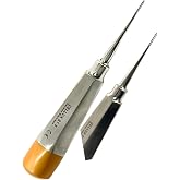 ArtLaB-Dental Luxating Elevator Dental Root Elevators Straight Curved Tip-Periotome Luxating Elevator Apical Root Dental Elavators Extracting Extraction (Elevator STR 1.5MM Gold)