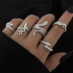 Harry and Henry Snake Ring Jewelry Adjustable