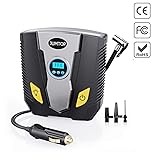JUMTOP Compresseur d'Air Portatif 12V/150PSI,Gonfleur Pneus Voiture, Gonfleur de