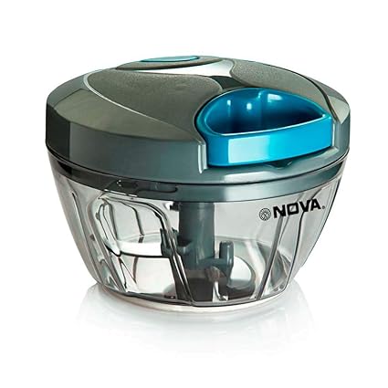 Nova Quick Cut Small Plastic Handy Chopper, Grey