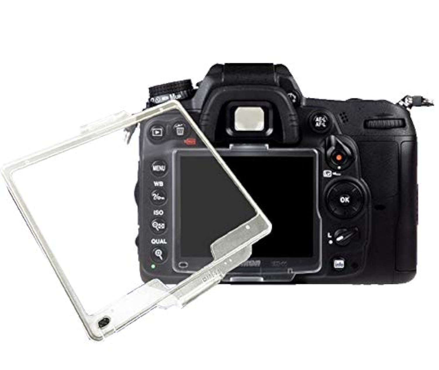 FANZR D7000 LCD Screen Protective Cover Compatible for Nikon D7000 SLR Camera (Replace BM-11), Transparent ABS Screen Protector (2 Pack)