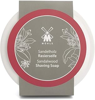 MÜHLE - Rasierseife in weißer Porzellanschale Sandelholz - für normale und trockene Haut