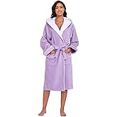 YEAUPE PRO Bathrobe for Women, 100% Cotton Spa Robe, OEKO-TEX, Terry Velour, Knee Length (Runs Small, Size Up)