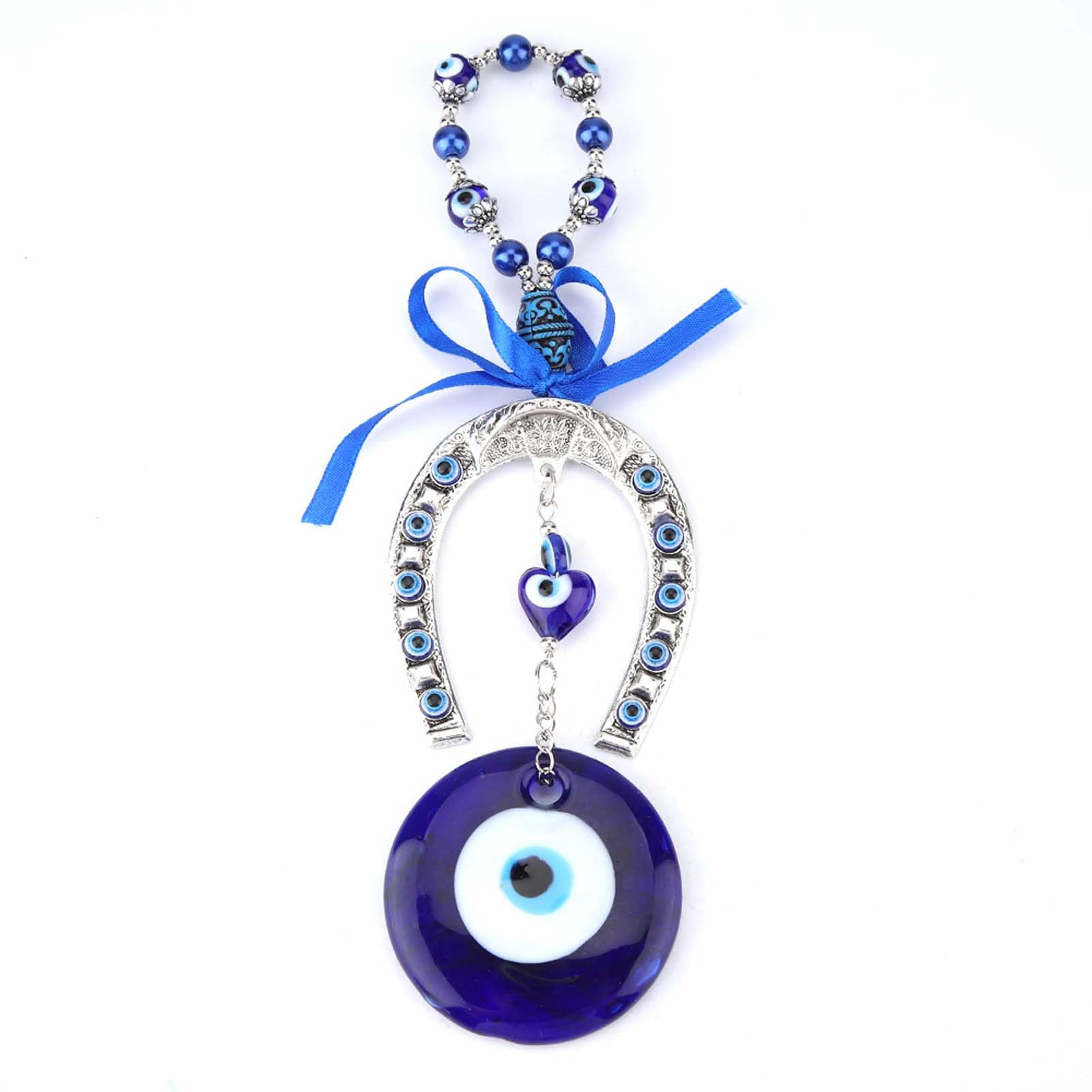 Hilitand Turkish Blue Evil Eye Home Decor Blessing Amulet Wall Hanging Protector Muslim Blessing Good Luck Housewarming Gift