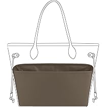 DGAZ Silk Bag Organiser Fits Picotin18/22Bags, Silky Smooth, Luxury Handbag Tote In Women Bag Shapers (Etoupe Grey, PC22