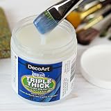 DecoArt Triple Thick Gloss Glaze 8oz Brilliance Brush-On Diamond Clear view 4