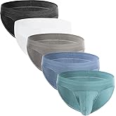 Summer Code Men's Underwear Striped Micro Mesh Briefs Breathable Underpants Pack