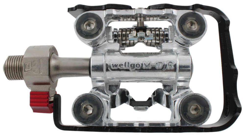 Wellgo Half Clipless Pedal Silver Sports & Outdoors
