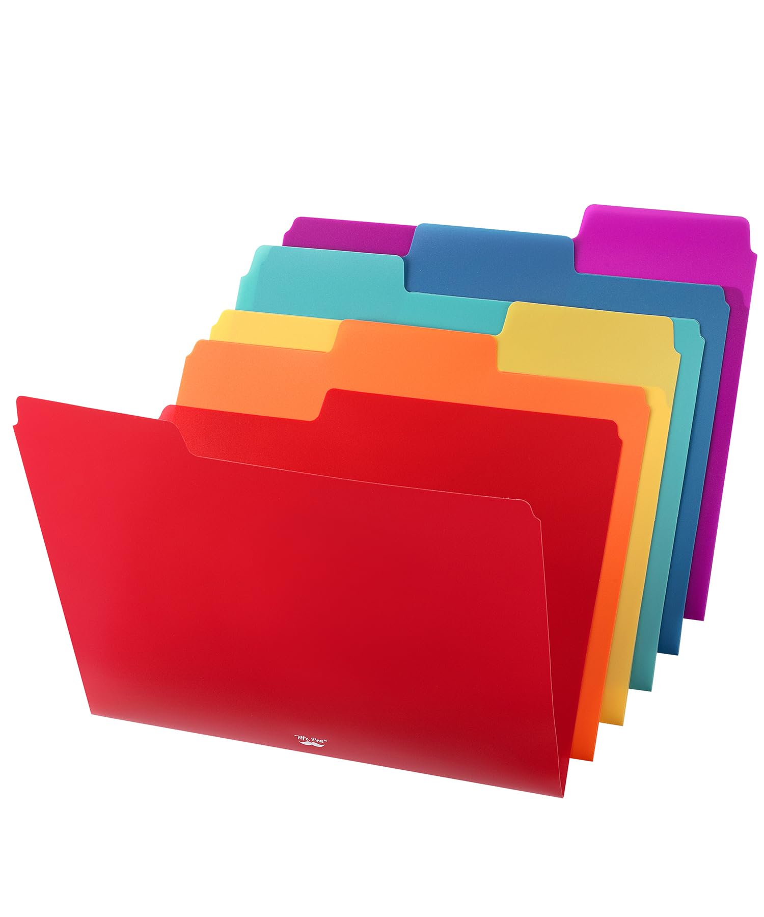 Photo 1 of Mr. Pen- File Folders, 1/3 Cut Tab, 6 Pack, Assorted Colors, Letter Size, Office File Folders, Office SuppliesLPNO407950817
