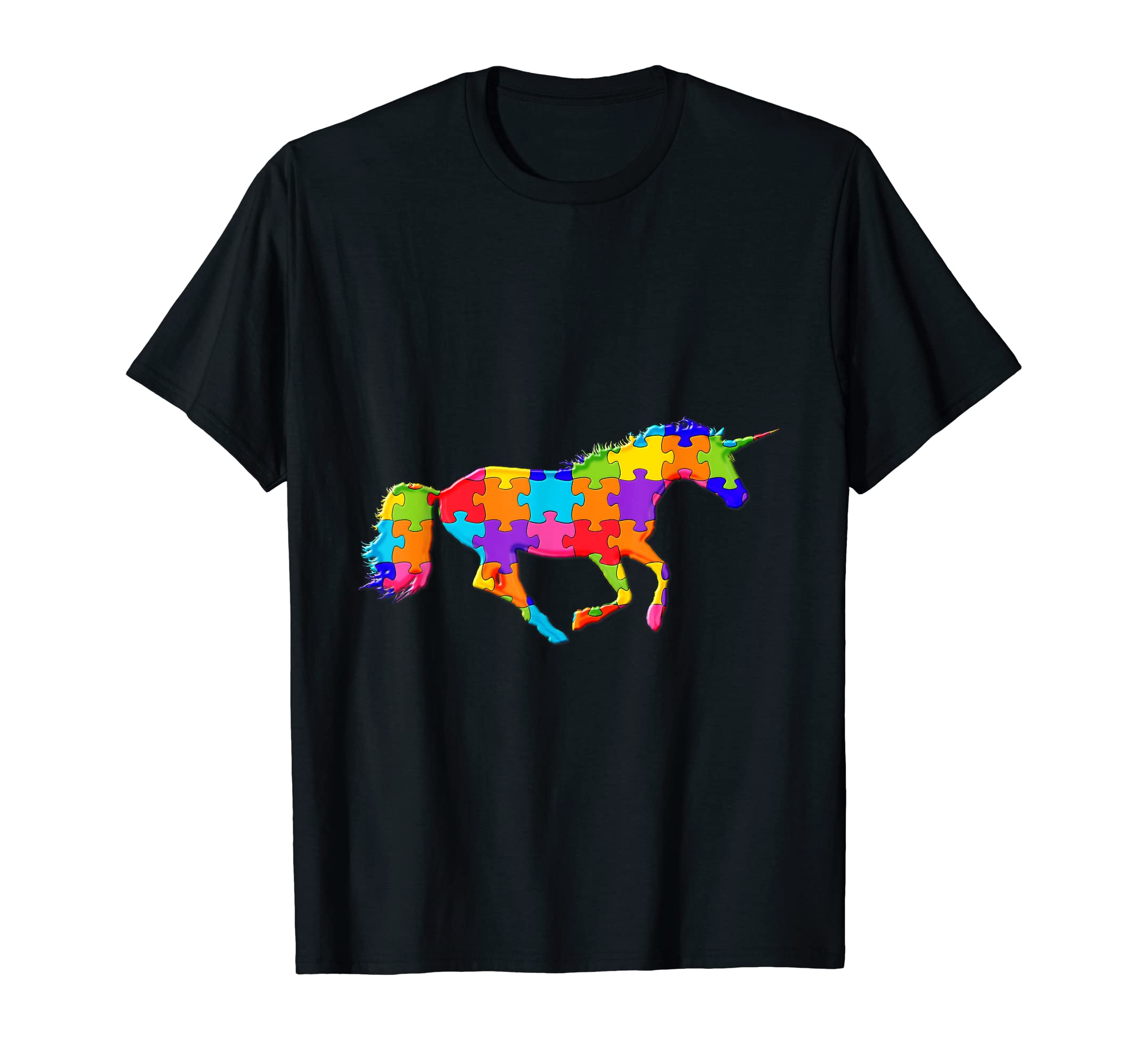 Unicorn Horse Puzzle Autism Puzzle T-Shirt