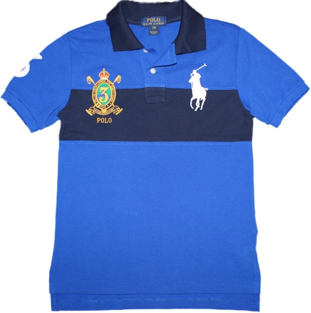 patchwork cotton mesh polo