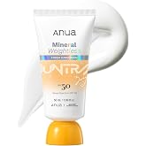 Anua Mineral Weightless Finish Sunscreen SPF 50, 1.69 fl oz | Broad Spectrum, Zinc-Based for Sensitive Skin, Lightweight Hydrating Lotion Texture, Under Makeup, Kpop Demon Hunters